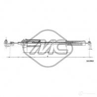 Трос газа METALCAUCHO ZK XDSZT 3798267 80896