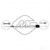Трос ручника METALCAUCHO 9QVG4 W Ford Fiesta 4 (DX, JA, JB) Хэтчбек 1.8 DI 75 л.с. 2000 – 2002 81820