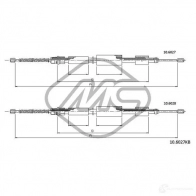 Трос ручника METALCAUCHO 80844 DFI 7F Peugeot 306 1 (7D, N3, N5) Кабриолет