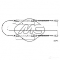 Трос ручника METALCAUCHO 81370 33 QC53U Iveco Daily 2 Фургон 35-10 109 л.с. 1989 – 1998