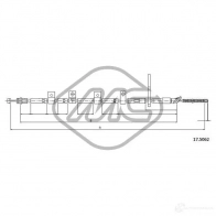 Трос ручника METALCAUCHO SJY6 X Suzuki Grand Vitara (JT, TE, TD) 2 2005 – 2020 83359