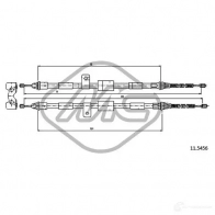 Трос ручника METALCAUCHO SJRQ TVD Ford Fiesta 4 (DX, JA, JB) Хэтчбек 1.8 D 60 л.с. 1995 – 2000 81823