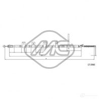 Трос ручника METALCAUCHO 83358 OOSP 650 Suzuki Swift (MZ, EZ) 2 Хэтчбек 1.3 DDiS (RS 413D) 69 л.с. 2005 – 2025