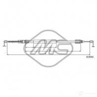 Трос ручника METALCAUCHO XGK PN 83073 3800300