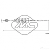 Трос ручника METALCAUCHO 2E AIP9 83507 Toyota Camry