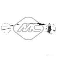 Трос ручника METALCAUCHO O10R3 TW 81331 Fiat Multipla (186) 1 Минивэн 1.9 JTD (186AxE1A) 120 л.с. 2002 – 2010