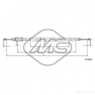 Трос ручника METALCAUCHO 80842 Citroen C3 1 (FC, PF1) Хэтчбек 1.4 i 73 л.с. 2002 – 2025 6ZJ M1