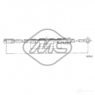 Трос ручника METALCAUCHO 7 YZGS Lada 81410