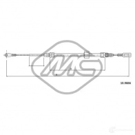 Трос ручника METALCAUCHO FM5ZT YW 83751 3800773