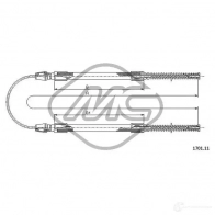 Трос ручника METALCAUCHO N74HH A 3798673 81311