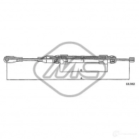 Трос ручника METALCAUCHO Mercedes E-Class (W124) 1 Седан 3.0 E 300 Turbo D 4 matic (1233) 147 л.с. 1993 – 1995 TABQ 5 80932