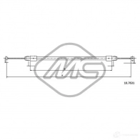 Трос ручника METALCAUCHO 3800776 ZOSCO 6 83754