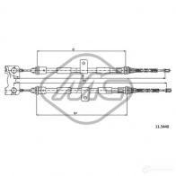 Трос ручника METALCAUCHO Ford Fiesta 4 (DX, JA, JB) Хэтчбек 1.8 D 60 л.с. 1995 – 2000 81812 M04P IY