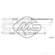 Трос ручника METALCAUCHO 82259 Mitsubishi Space Wagon QYBY W6U