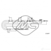 Трос ручника METALCAUCHO 82006 Hyundai i30 (FD) 1 Хэтчбек 1.6 CRDi 116 л.с. 2007 – 2011 J THQU