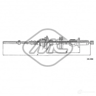 Трос сцепления METALCAUCHO 3800569 8YJBT G 83543