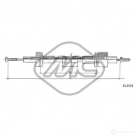 Трос сцепления METALCAUCHO 182V IAA 3799021 81665