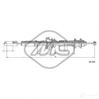 Трос сцепления METALCAUCHO 2 J740BF 3800643 83619