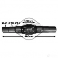 Гофра глушителя METALCAUCHO 02046 3791566 26 W0V