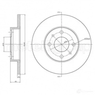 Тормозной диск METELLI 6V YYJ 23-0232C 1198111346 8032747227695 - Изображение 5