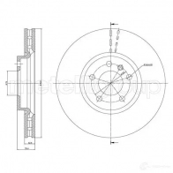 Тормозной диск METELLI 8032747108635 23-1470C M I5U00 Volkswagen Transporter (T6) 6 Грузовик 2.0 TDI 204 л.с. 2016 – 2025