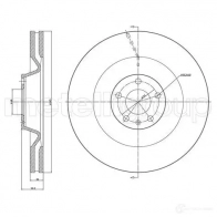 Тормозной диск METELLI Audi A8 (D3) 2 Седан 5.2 S8 Quattro 441 л.с. 2006 – 2010 8032747118672 23-1551C PH1 TMA