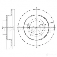 Тормозной диск METELLI 23-1096 Suzuki Jimny (A6G, JB) 2 2018 – 2020 HV1 H2S1 8032747101100