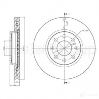 Тормозной диск METELLI 8032747063262 M NJE9 23-0835C Opel Corsa (D) 4 Хэтчбек 1.2 LPG (L08. L68) 83 л.с. 2011 – 2014