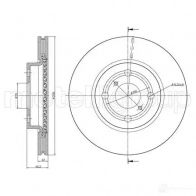 Тормозной диск METELLI MR9PD A 23-0879C 1198111588 8032747059906 - Изображение 1
