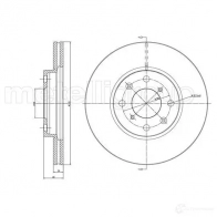 Тормозной диск METELLI 8032747063385 KDJRV U9 Suzuki Swift (MZ, EZ) 2 Хэтчбек 23-0908C