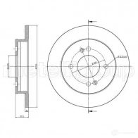 Тормозной диск METELLI 23-0929C 8032747079058 1198111596 CE1B 8