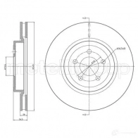 Тормозной диск METELLI 8032747177198 0 047RCU 23-1632C Chrysler 300 3 (LD) Седан 3.6 292 л.с. 2011 – 2024