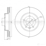 Тормозной диск METELLI TQ TBFB Volkswagen Amarok (2H) 1 Пикап 2.0 BiTDI 4motion 163 л.с. 2010 – 2024 8032747111260 23-1414C