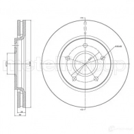 Тормозной диск METELLI 23-1381C Volkswagen Routan (RT) 1 Минивэн 3.6 283 л.с. 2011 – 2013 8032747100820 DQR 3M