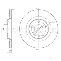 Тормозной диск METELLI D 7DLK1 1214042 23-1179C 8032747118443