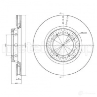 Тормозной диск METELLI 231742c 8032747179710 FM3 2D 1214412