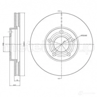 Тормозной диск METELLI 8032747230312 Volkswagen Passat (B5) 3 Универсал 2.8 V6 180 л.с. 1997 – 1999 8TVG 4 23-0378C