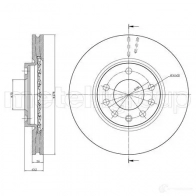 Тормозной диск METELLI 3373P 0I 23-0877 Opel Corsa (D) 4 Хэтчбек 1.7 CDTI (L08. L68) 130 л.с. 2009 – 2014 8032747012406