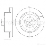 Тормозной диск METELLI 8032747177792 23-1684C DT3Z P8 1214361