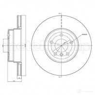 Тормозной диск METELLI 1213929 8032747069141 23-1041C EFV3H 7