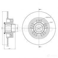 Тормозной диск METELLI N162 9 8032747110317 23-1095 1213976 - Изображение 2