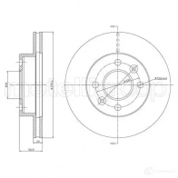 Тормозной диск METELLI 1213733 8032747207321 23-0838 4Y3Y 6C