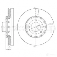 Тормозной диск METELLI BW1 57 23-1371C 8032747101360 Volkswagen Up (12, BL) 1 2011 – 2020