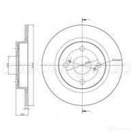 Тормозной диск METELLI O LSG3D 23-0648 1213568 8032747205501