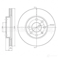 Тормозной диск METELLI 23-0569C Opel Corsa (C) 3 Хэтчбек 1.2 Twinport (F08. F68) 80 л.с. 2004 – 2009 5I TKGCV 8032747227718