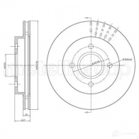 Тормозной диск METELLI 23-0317 8032747202661 Ford Mondeo 2 (GD, BFP) Седан AQ R1J2Y