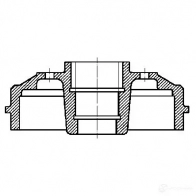 Тормозной барабан METELLI 180242k F9G1U H 8032747162903 1211512