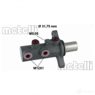 Главный тормозной цилиндр METELLI 1208640 45E9R 09 05-0871 8032747025857