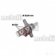 Главный тормозной цилиндр METELLI AOIO UXV 8032747108659 Peugeot 107 1 (PN, PM) 2005 – 2014 05-0787