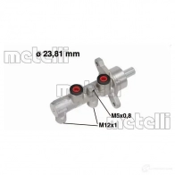 Главный тормозной цилиндр METELLI 05-0712 8032747049648 9 V2GE Opel Meriva (A) 1 Минивэн 1.7 CDTI (E75) 100 л.с. 2003 – 2010